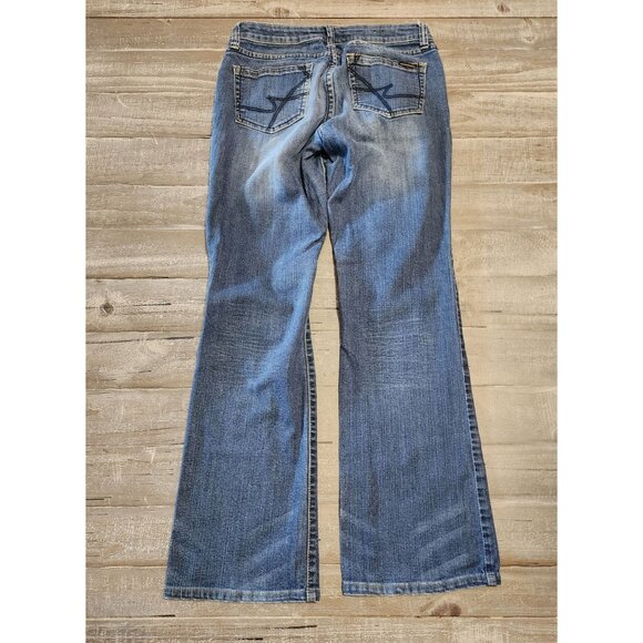 Kenneth Cole Mens Bootcut Jeans Size 27 Blue Denim Cotton/Spandex - Picture 7 of 13